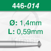 Imagen de Pack 6 fresas de doble cono de 70º de acero (446) Ø:1.4mm