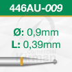 Imagen de Pack 2 fresas doble cono 70º de carburo (446AU) Ø:0.9mm