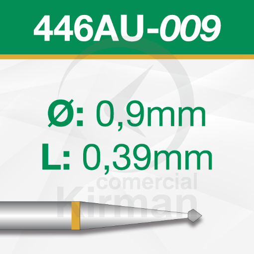 Imagen de Pack 2 fresas doble cono 70º de carburo (446AU) Ø:0.9mm