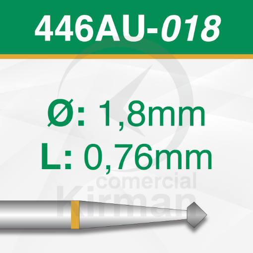 Imagen de Pack 2 fresas dobles cono 70º de carburo (446AU) Ø:1.8mm