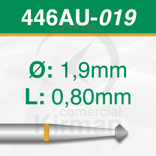 Imagen de Pack 2 fresas doble cono 70º de carburo (446AU) Ø:1.9mm