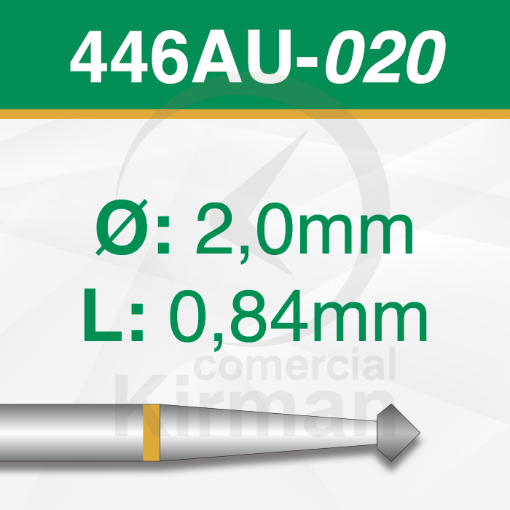 Imagen de Pack 2 fresas dobles cono 70º de carburo (446AU) Ø:2.0mm