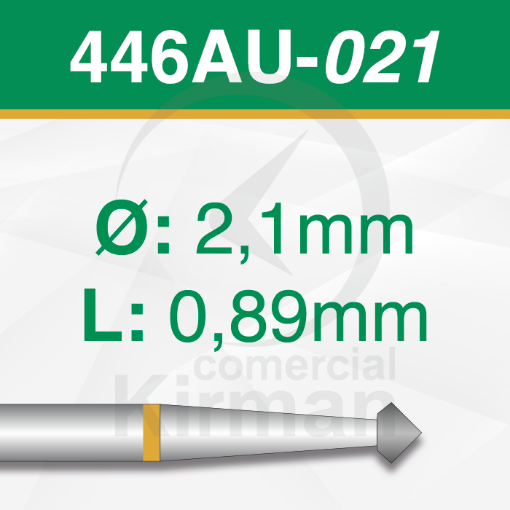 Imagen de Pack 2 fresas dobles cono 70º de carburo (446AU) Ø:2.1mm