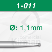Imagen de Pack 6 fresas redondas de acero Busch (1) Ø:1.1mm