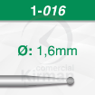 Imagen de Pack 6 fresas redondas de acero Busch (1) Ø:1.6mm