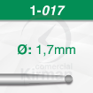 Imagen de Pack 6 fresas redondas de acero Busch (1) Ø:1.7mm