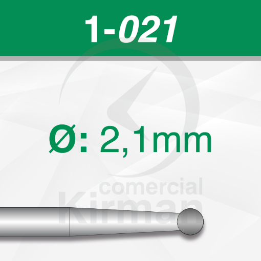 Imagen de Pack 6 fresas redondas de acero Busch (1) Ø:2.1mm