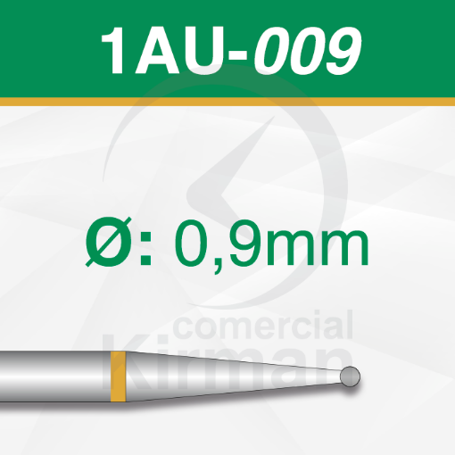 Imagen de Pack 6 fresas redondas de carburo (1AU) Ø:0.9mm