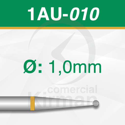 Imagen de Pack 6 fresas redondas de carburo (1AU) Ø:1.0mm