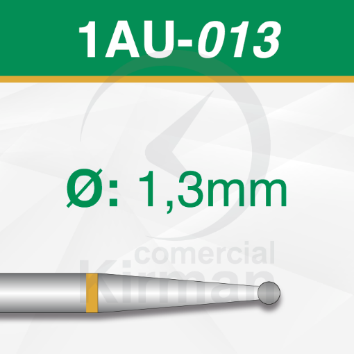 Imagen de Pack 6 fresas redondas de carburo (1AU) Ø:1.3mm