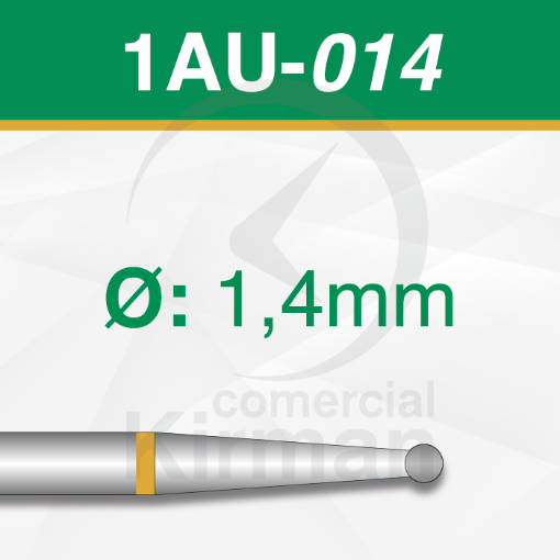 Imagen de Pack 6 fresas redondas de carburo (1AU) Ø:1.4mm