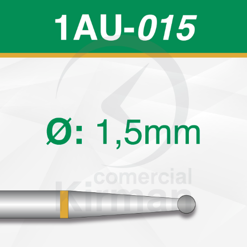 Imagen de Pack 6 fresas redondas de carburo (1AU) Ø:1.5mm