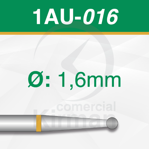 Imagen de Pack 6 fresas redondas de carburo (1AU) Ø:1.6mm