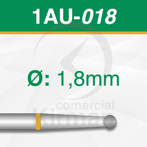 Imagen de Pack 6 fresas redondas de carburo (1AU) Ø:1.8mm