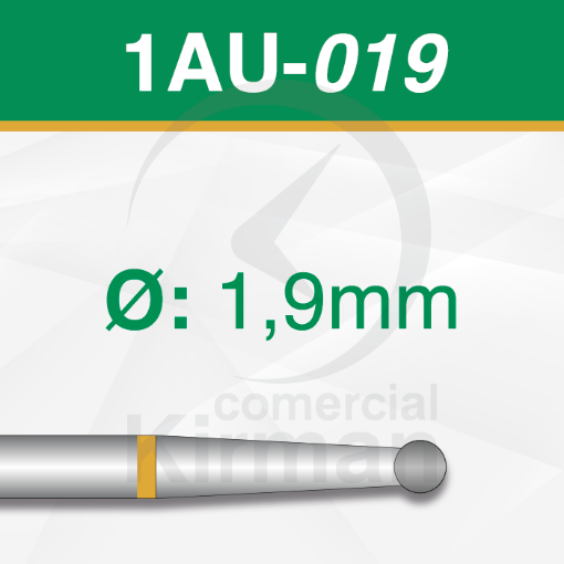 Imagen de Pack 6 fresas redondas de carburo (1AU) Ø:1.9mm