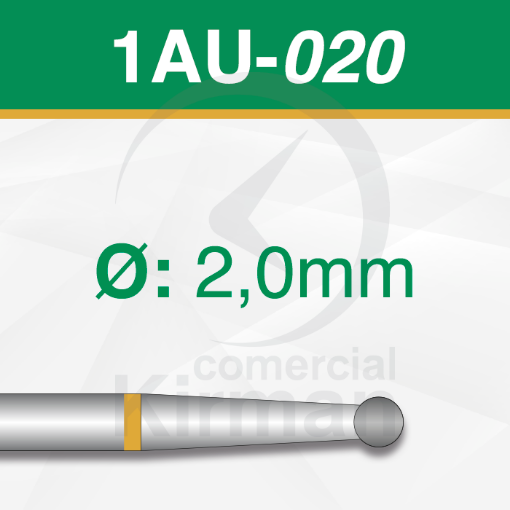 Imagen de Pack 6 fresas redondas de carburo (1AU) Ø:2.0mm