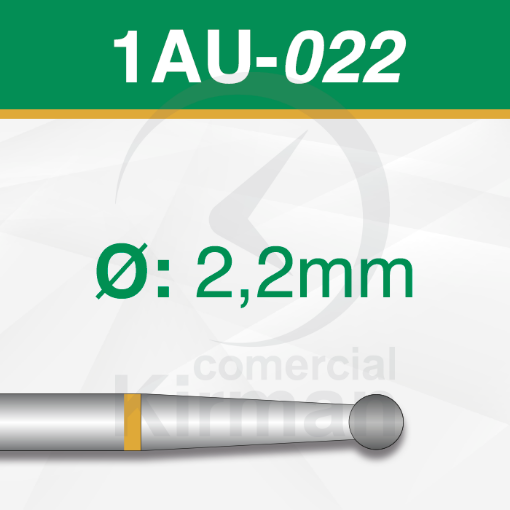 Imagen de Pack 6 fresas redondas de carburo (1AU) Ø:2.2mm