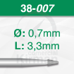 Imagen de Pack 6 fresas cónicas de acero (38) Ø:0.7mm