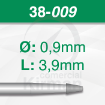 Imagen de Pack 6 fresas cónicas de acero (38) Ø:0.9mm