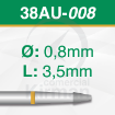 Imagen de Pack 2 fresas cónicas de carburo (38AU) Ø:0.8mm