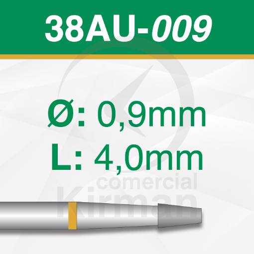 Imagen de Pack 2 fresas cónicas de carburo (38AU) Ø:0.9mm