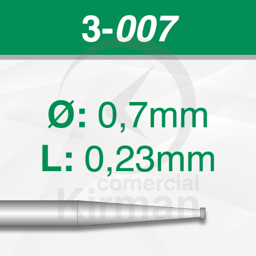 Imagen de Pack 6 fresas de rueda de acero (3) Ø:0.7mm y L:0.23mm