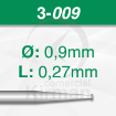 Imagen de Pack 6 fresas de rueda de acero (3) Ø:0.9mm y L:0.27mm