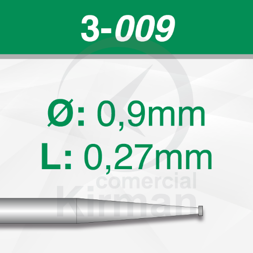 Imagen de Pack 6 fresas de rueda de acero (3) Ø:0.9mm y L:0.27mm
