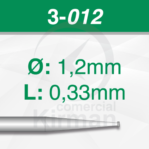 Imagen de Packs 6 fresas de rueda de acero (3) Ø:1.2mm y L:0.33mm