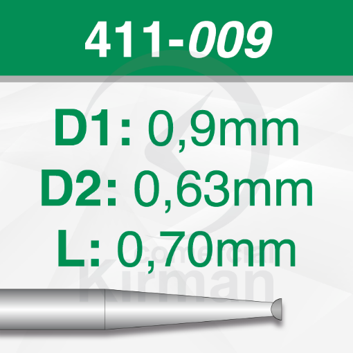 Imagen de Pack 6 fresas huecas de acero (441) Ø0.9mm