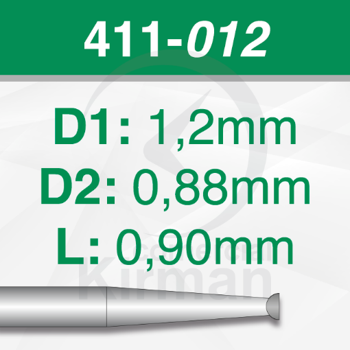 Imagen de Pack 6 fresas huecas de acero (441) Ø1.2mm