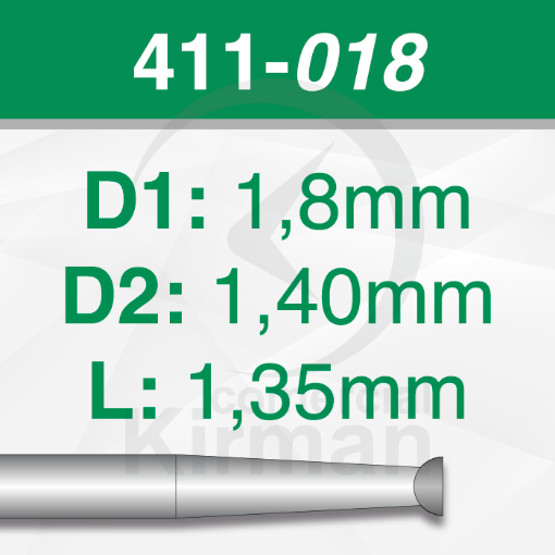 Imagen de Pack 6 fresas huecas de acero (441) Ø1.8mm