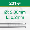 Imagen de Pack 2 sierras circulares de carburo de Tungsteno (231F) Ø 2.3mm y grosor 0.2mm