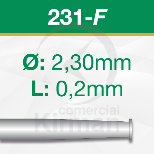 Imagen de Pack 2 sierras circulares de carburo de Tungsteno (231F) Ø 2.3mm y grosor 0.2mm