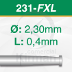 Imagen de Pack 2 sierras circulares de carburo de Tungsteno (231F) Ø 2.3mm y grosor 0.4mm