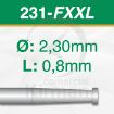 Imagen de Pack 2 sierras circulares de carburo de Tungsteno (231F) Ø 2.3mm y grosor 0.8mm