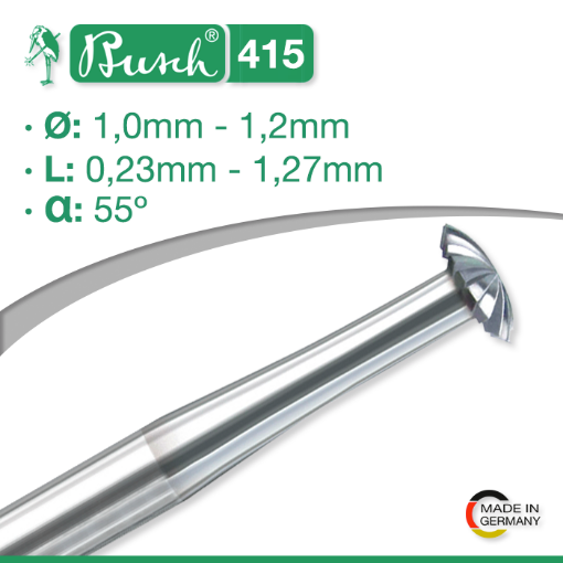 Imagen de Fresas de lente acero Busch - 415