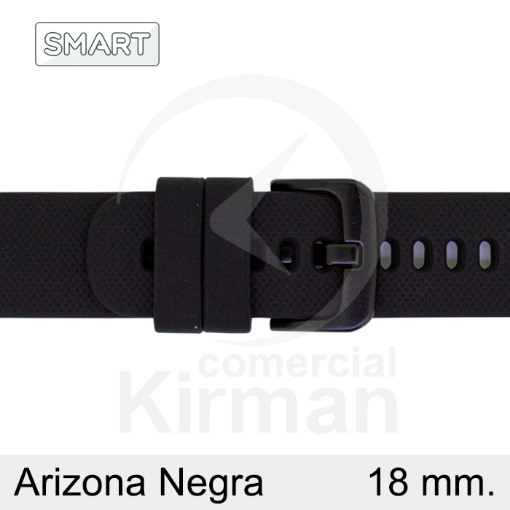 Imagen de Correa Smart silicona negra Arizona 18mm