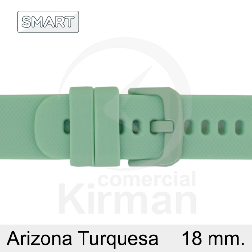 Imagen de Correa Smart Silicona Turquesa Arizona 18mm
