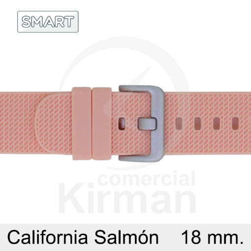 Imagen de Correa Smart silicona salmon California  18 mm