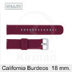 Imagen de Correa Smart silicona burdeos California 18 mm
