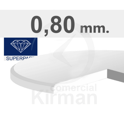 Imagen de Cristal zafiro plano  0.80 MM  Nº 180