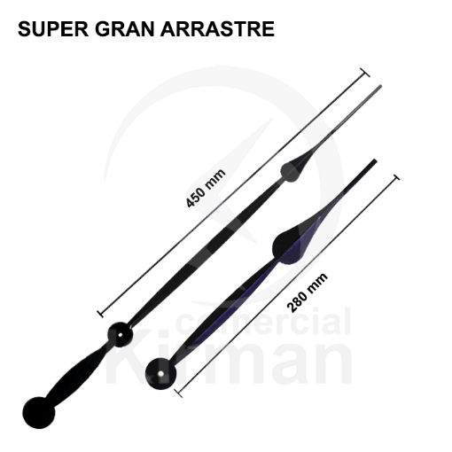 Agujas Super Gran Arrastre 450 mm 