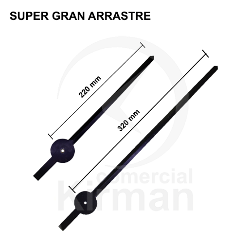 Agujas Super Gran Arrastre 320 mm 