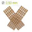 Imagen de 10 uds de brocas helicoidales HSS-Co cobalto Ø 0.50 mm