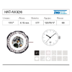 Imagen de Movimiento de Pulsera Hattori AX32 Con Calendario a 6H