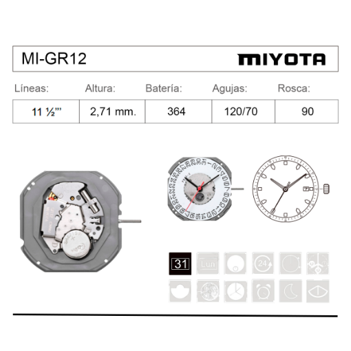 Miyota GR12 