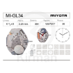 Imagen de Movimiento de pulsera Miyota 1L36