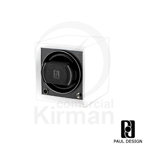 Caja rítmica Paul Design Gentlemen 1 blanco, cargador de diseño para un reloj automático.