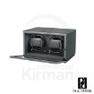 Watch Winder doble compacto Paul Design Gentlemen 2D acabado carbono para carga de relojes automáticos.